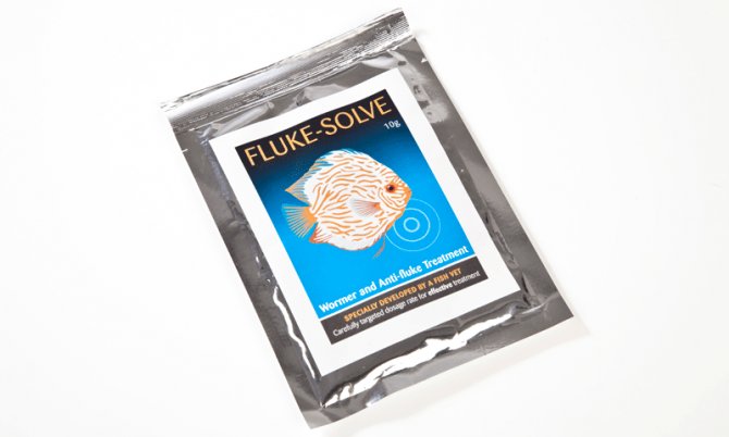 FlukeSolve wormer and antifluke treatment Practical Fishkeeping