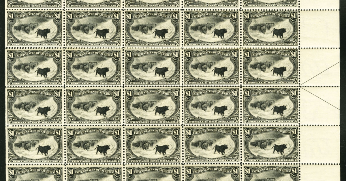 US stamp sheets go under hammer All About Stamps