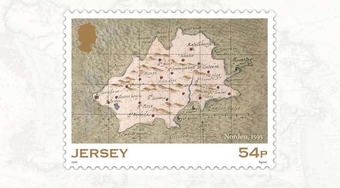Historic maps feature on Jersey Stamps All About Stamps