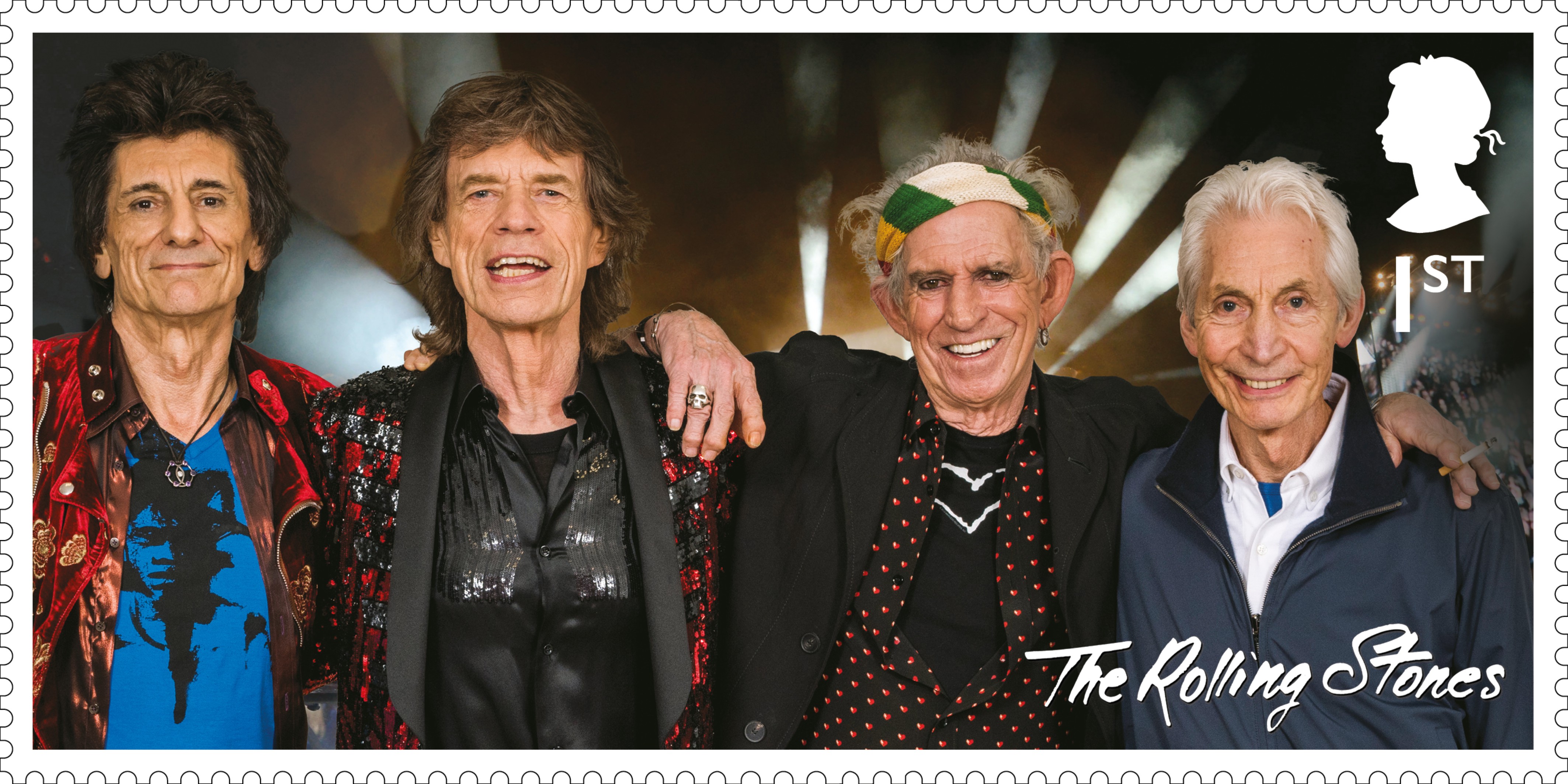 Rolling Stones stamps from Royal Mail All About Stamps