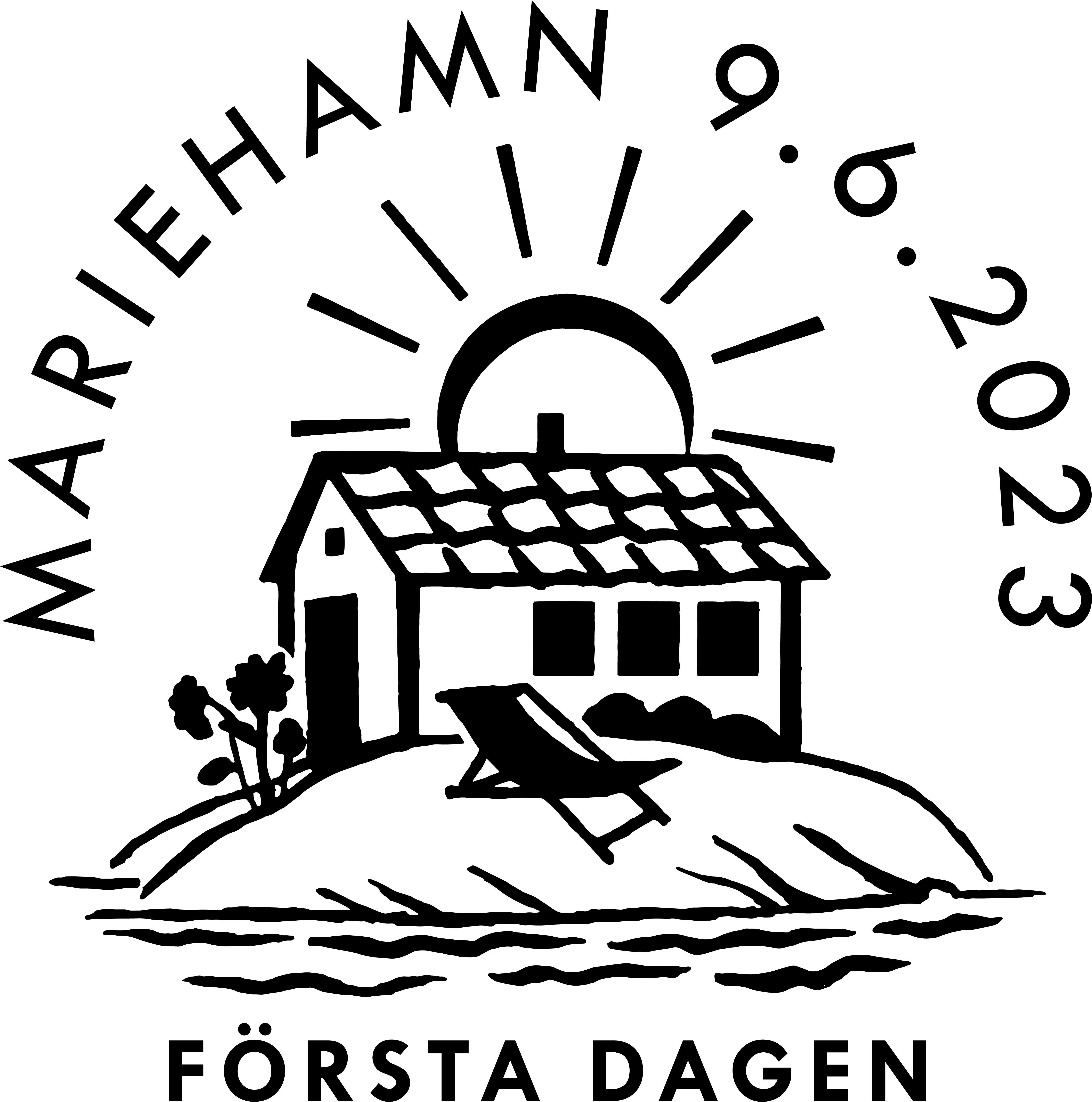 Stamp booklet celebrating Åland summer cottages and cottage life All