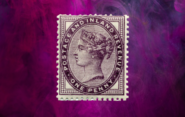 penny lilac stamp