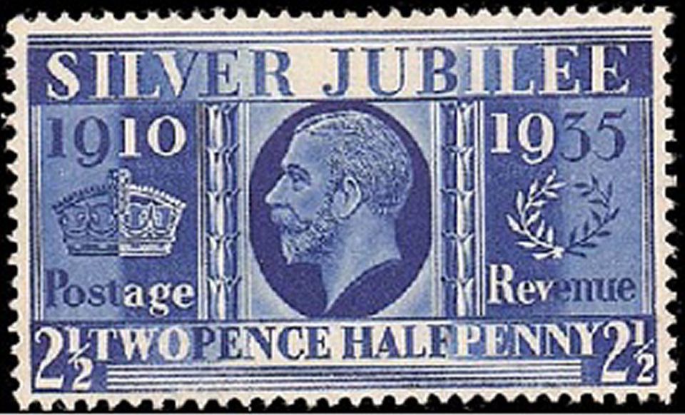 Discovering stamp collecting rarities 1935 Silver Jubilee Prussian Blue s All About Stamps