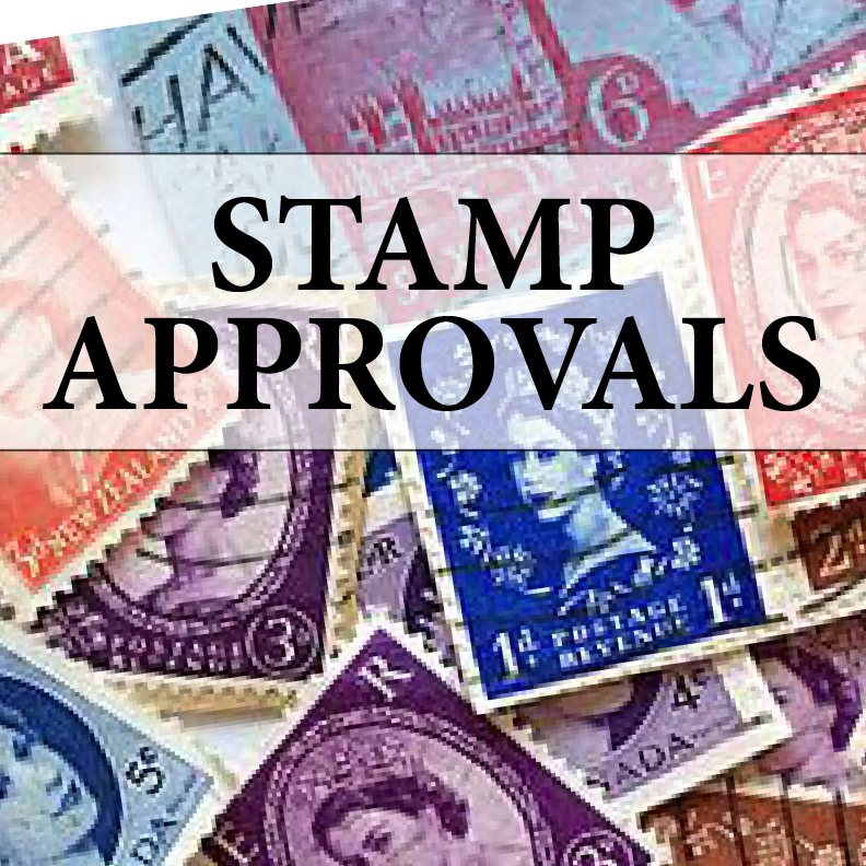 Video Tips of the Stamp Trade How do stamp approvals work? All