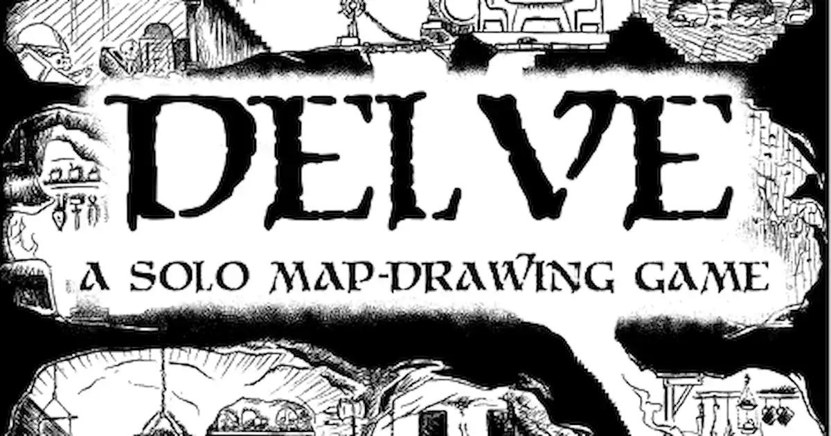 Delve A Solo Map Drawing Game Review Tabletop Gaming