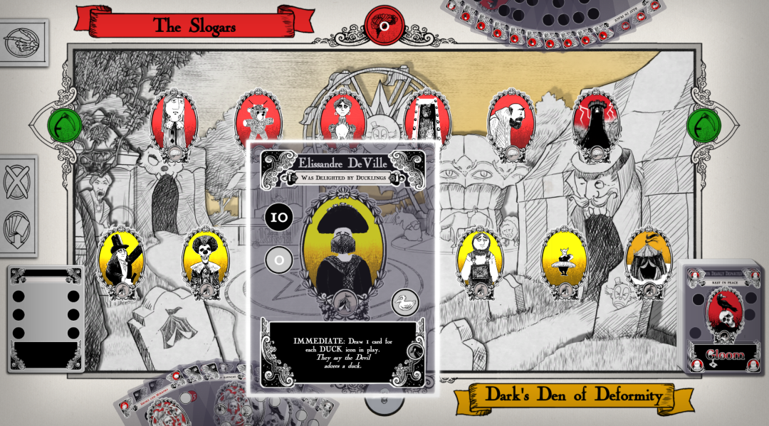 Macabre card game Gloom will pop its clogs on PC next spring Tabletop
