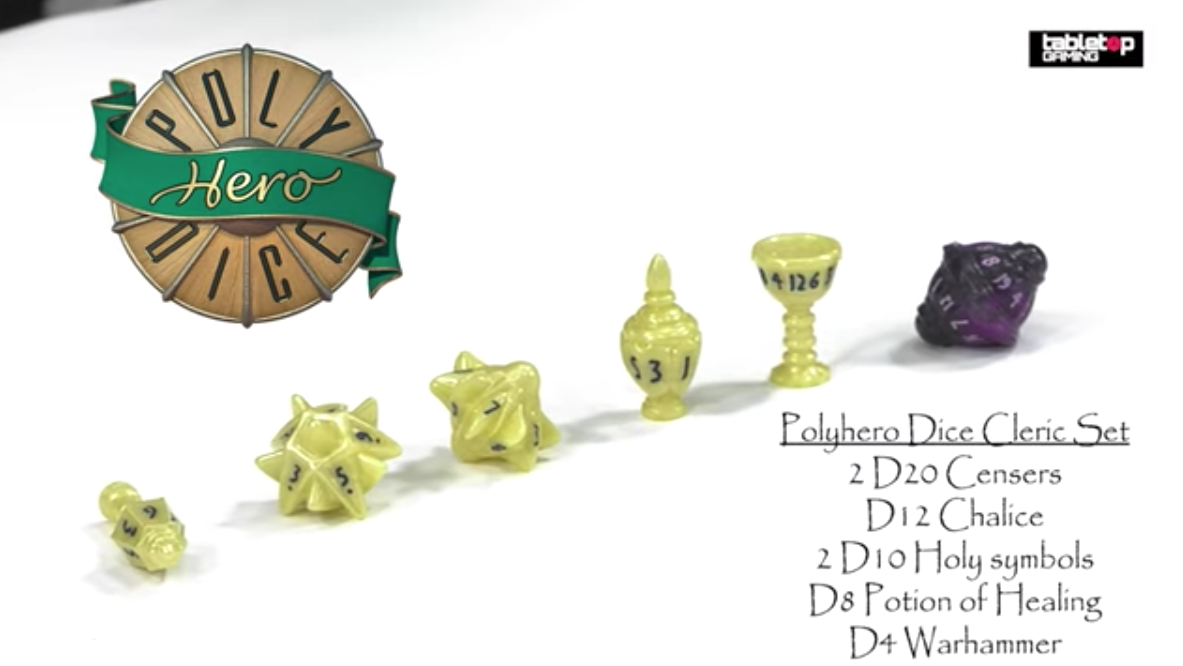 PolyHero Cleric Dice Set Live On Kickstarter Now Tabletop Gaming